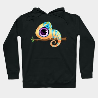 Cute colourful chameleon Hoodie